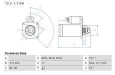 Startér BOSCH 0 986 026 710