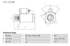 żtartér BOSCH 0 986 026 850