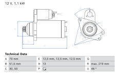 Startér BOSCH 0 986 026 870