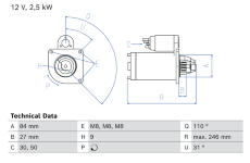 Startér BOSCH 0 986 026 920