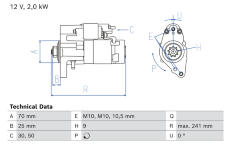 żtartér BOSCH 0 986 027 080