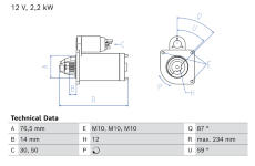 żtartér BOSCH 0 986 027 170