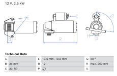 Startér BOSCH 0 986 027 200