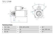 Startér BOSCH 0 986 027 280