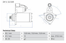 Startér BOSCH 0 986 027 630
