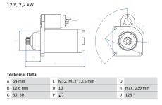 żtartér BOSCH 0 986 029 040