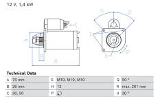 żtartér BOSCH 0 986 029 180