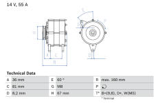 generátor BOSCH 0 986 030 760