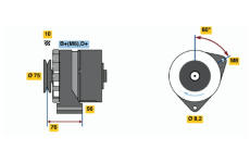 generátor BOSCH 0 986 031 360