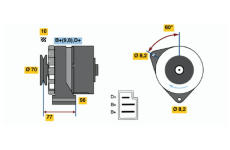 generátor BOSCH 0 986 031 390