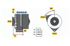 generátor BOSCH 0 986 031 510