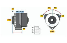 generátor BOSCH 0 986 031 550