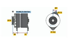 generátor BOSCH 0 986 031 641