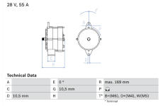 generátor BOSCH 0 986 032 720