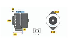 generátor BOSCH 0 986 032 740