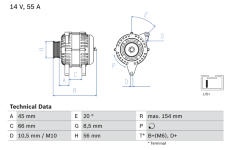 generátor BOSCH 0 986 032 790