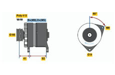 generátor BOSCH 0 986 033 130