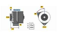 generátor BOSCH 0 986 033 180