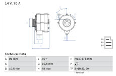 generátor BOSCH 0 986 033 810