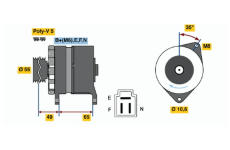 generátor BOSCH 0 986 034 321