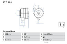 generátor BOSCH 0 986 034 740