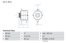 generátor BOSCH 0 986 035 760