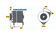 Alternátor BOSCH 0 986 036 041