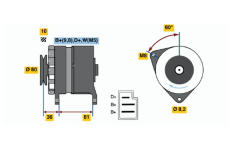 generátor BOSCH 0 986 036 110