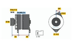 generátor BOSCH 0 986 036 480