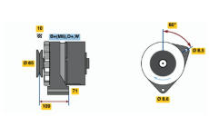 generátor BOSCH 0 986 036 490
