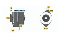 generátor BOSCH 0 986 036 510