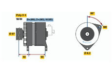 generátor BOSCH 0 986 036 631