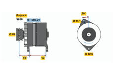 generátor BOSCH 0 986 036 780