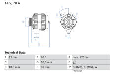 generátor BOSCH 0 986 036 820