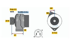 generátor BOSCH 0 986 037 011