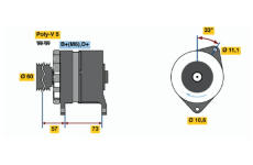 generátor BOSCH 0 986 037 130