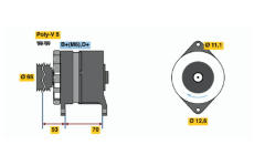 generátor BOSCH 0 986 037 150