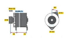 generátor BOSCH 0 986 037 160