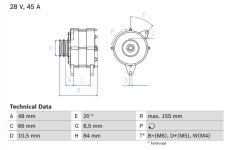 generátor BOSCH 0 986 037 221