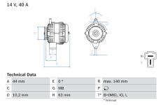 Alternátor BOSCH 0 986 037 271