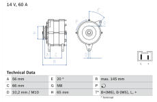 generátor BOSCH 0 986 037 321