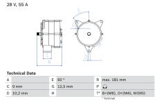 Alternátor BOSCH 0 986 037 410