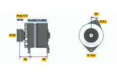 generátor BOSCH 0 986 037 801
