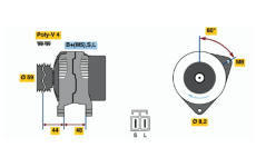 generátor BOSCH 0 986 037 981