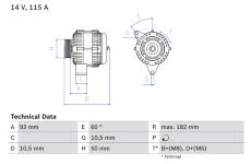 generátor BOSCH 0 986 037 990