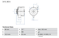 generátor BOSCH 0 986 038 080