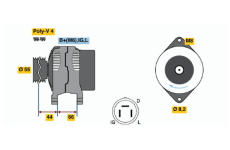 generátor BOSCH 0 986 038 151