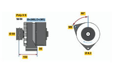 generátor BOSCH 0 986 038 340