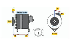 generátor BOSCH 0 986 038 491