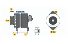 generátor BOSCH 0 986 038 501